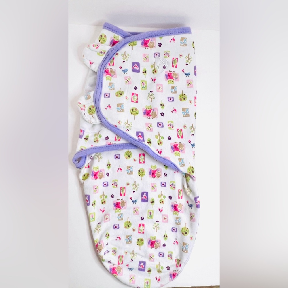SwaddleMe Baby Swaddle Wrap Small 0-3 Months Cotton Owl Woodland Sleep Sack